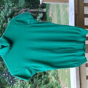 Vintage GAP Kelly Green Puff S/S Turtleneck Knit  Sweater Sz M